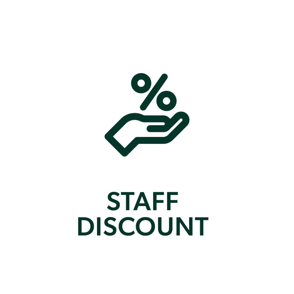 Staff discount