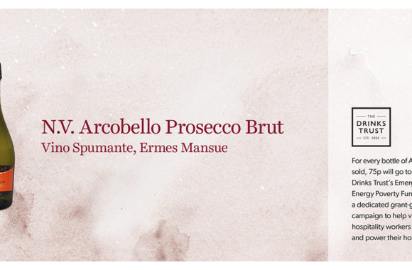 Arcobello Prosecco partnership in aid of The Drinks Trust