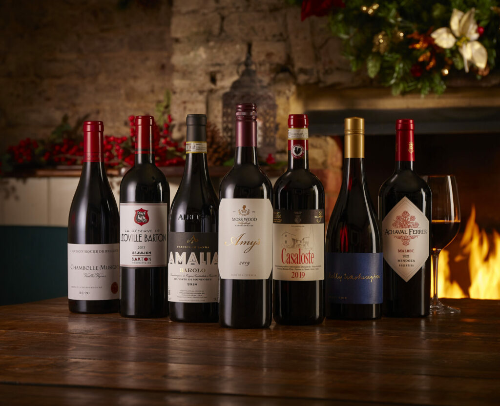 Christmas red wines